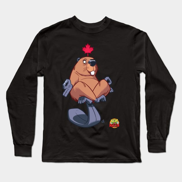 Magic Beaver Long Sleeve T-Shirt by kenrobin